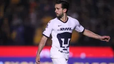 Quintana, durante un juego de Pumas