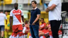 Moreno en un juego amistoso con Mónaco