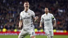 Toni Kroos festeja un gol con el Real Madrid en LaLiga