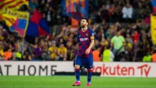 Messi, después de un partido del Barcelona