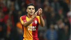Radamel Falcao en celebración con Galatasaray