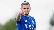 Tecatito Corona, en un entrenamiento del Porto