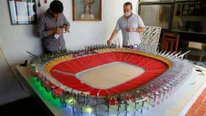 Maqueta de la réplica del Estadio Arrow Head