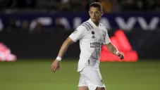 Chicharito durante un partido con el Galaxy en MLS