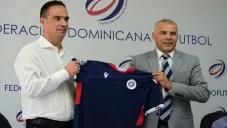 Jacques Passy en su presentación como nuevo DT de República Dominicana