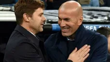 Zidane y Pochettino en saludo