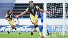 Daniela Espinosa festeja una anotación contra Cruz Azul