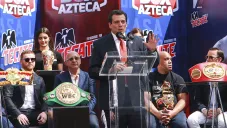 Mauricio Sulaimán en una conferencia de prensa