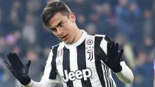 Paulo Dybala en celebración de gol con Juventus