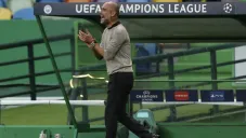 Pep Guardiola en un partido