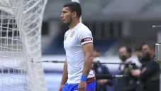 Juan Escobar en partido con Cruz Azul