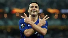 Pedro Rodríguez festeja un gol con Chelsea
