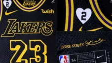 Jersey conmemorativo que usarán los Lakers