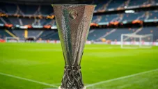 Panorámica del trofeo de la Europa League
