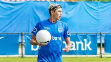 Gerardo Arteaga en partido con Genk