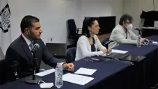 Omar García Harfuch en conferencia junto a la Jefa de Gobierno