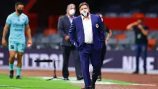 Miguel Herrera durante un partido con América