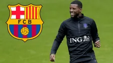Georginio Wijnaldum durante un entrenamiento con Países Bajos
