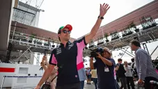 Sergio Pérez durante el Gran Premio de México