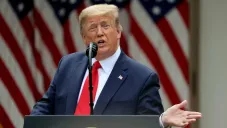 Donald Trump en conferencia de prensa