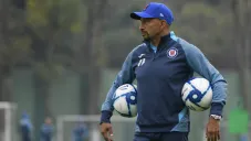 Conejo Pérez en entrenamiento con Cruz Azul