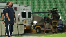 Andrés Lillini durante un partido con Pumas