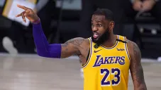 LeBron James en el partido de este jueves contra Rockets