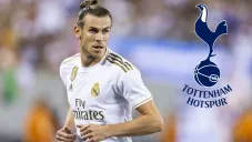 Gareth Bale durante un duelo con el Real Madrid