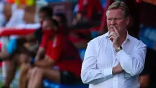 Ronald Koeman durante un duelo del Barcelona