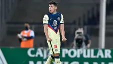 Richard Sánchez festeja una diana con las Águilas