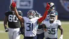 Los Titans celebran la victoria sobre Jaguars