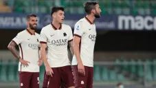 Roma en un partido de la Serie A