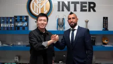 Arturo Vidal ya posa en las instalaciones del Inter de Milán