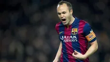 Andrés Iniesta durante un compromiso con el Barcelona