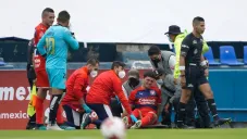Sebastián Martínez salió lesionado en partido vs Atlante