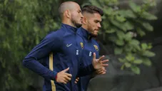 Freire y González en entrenamiento
