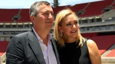 Angélica Fuentes junto a Jorge Vergara