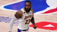 James, durante el Juego 6 de la Final contra Miami