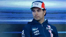 Sergio Pérez durante un evento