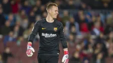 Ter Stegen en partido con el Barcelona