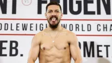 Diego Magdaleno en un pesaje