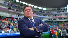 Miguel Herrera en el Estadio de León