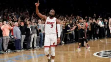 Dwyane Wade durante un partido con Miami Heat