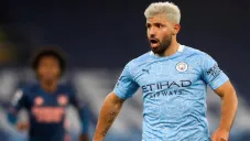 Sergio Agüero, sorprendido por una acción