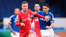 Así se disputó el balón en el Liverpool vs Everton