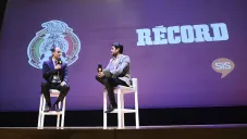 Guillermo Cantú y Carlos Ponce de León durante su participación en el SIS