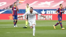 Sergio Ramos después de anotar el penalti