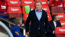 Koeman observa el Clásico de España