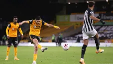 Raúl Jiménez anotó el gol de Wolves ante Newcastle United