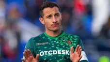 Andrés Guardado durante un duelo con el Betis en LaLiga